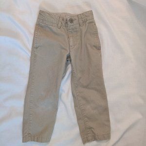 Gap Kids Boys Khaki Pants size 4 school uniform chino / twill / flat front